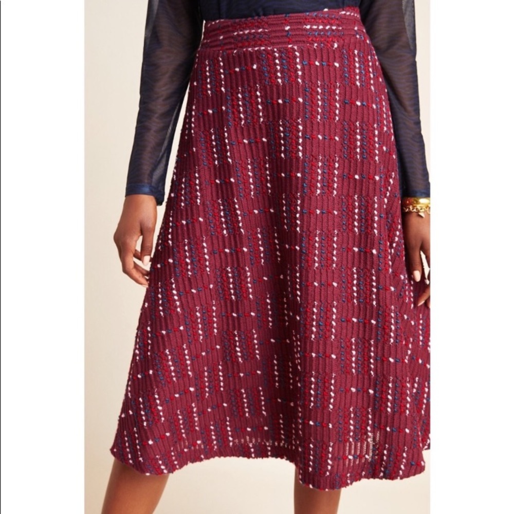 Anthropologie Maeve textured midi skirt, NWT